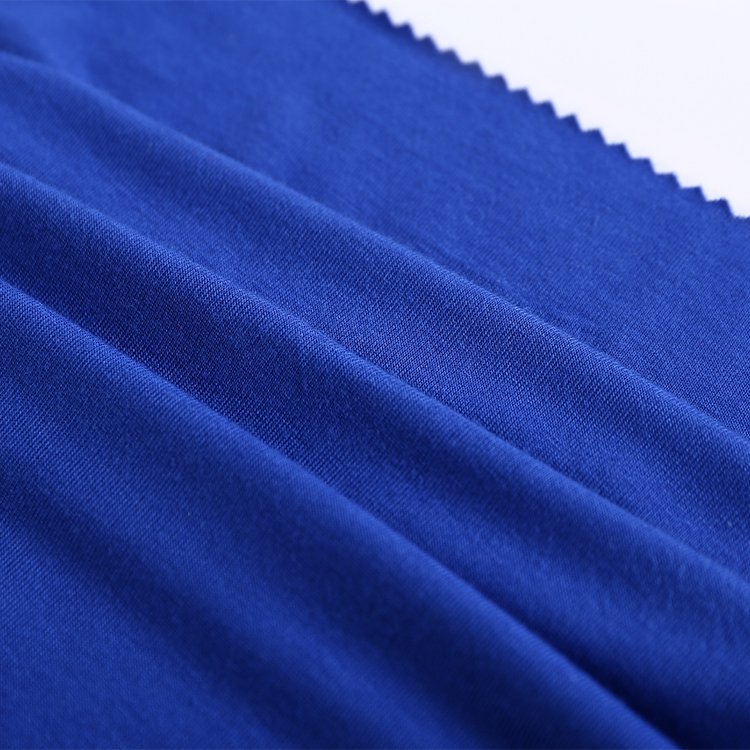 Best price blue 95 bamboo 5 spandex bamboo jersey fabric for t-shirt