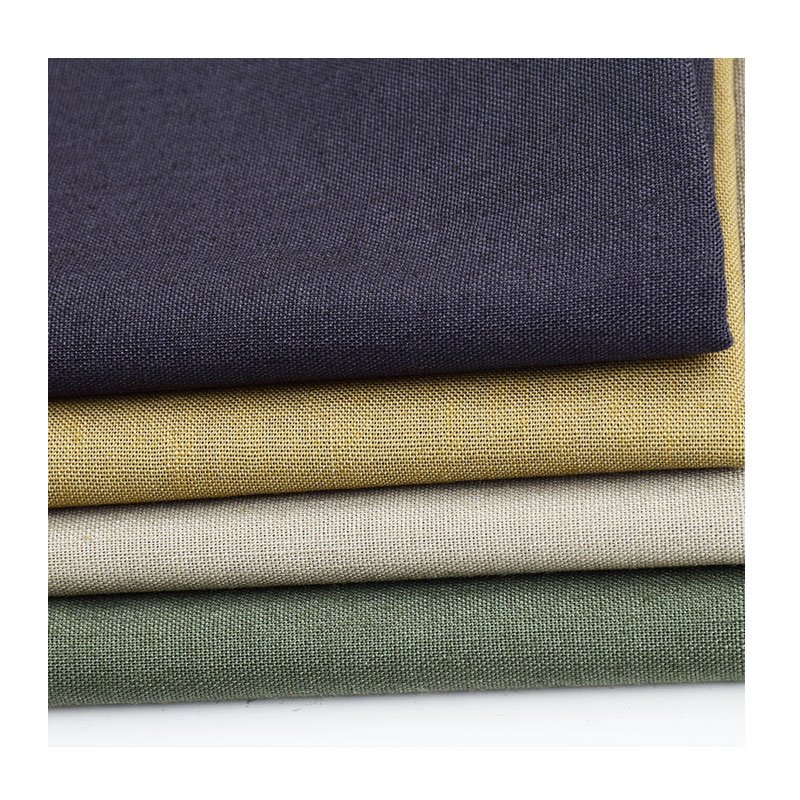 Linen Fabric Wholesale plain polyester cotton linen fabric for clothing