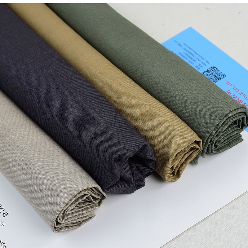 Linen Fabric Wholesale plain polyester cotton linen fabric for clothing