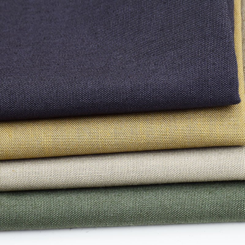 Linen Fabric Wholesale plain polyester cotton linen fabric for clothing
