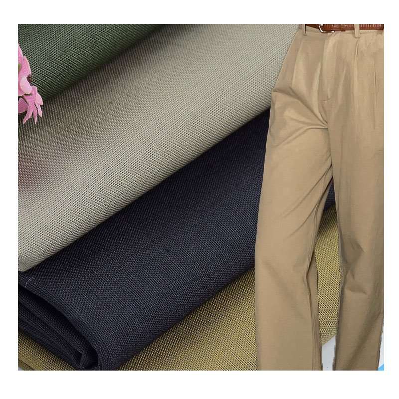 Linen Fabric Wholesale plain polyester cotton linen fabric for clothing