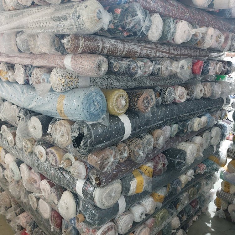 Made in Korea Chiffon Printed fabrics chiffon stock lot Textiles material Various design Print hijab dress various clothes