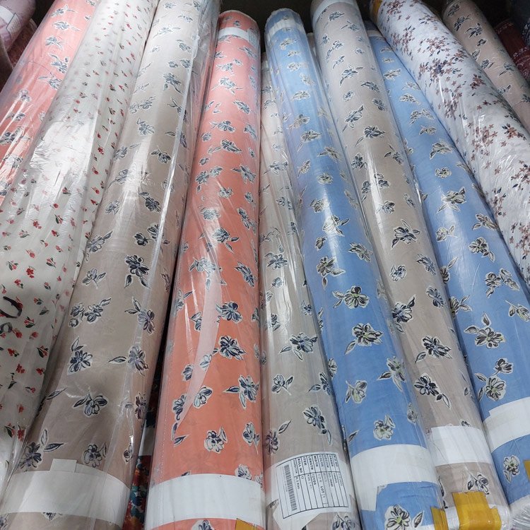 Made in Korea Chiffon Printed fabrics chiffon stock lot Textiles material Various design Print hijab dress various clothes