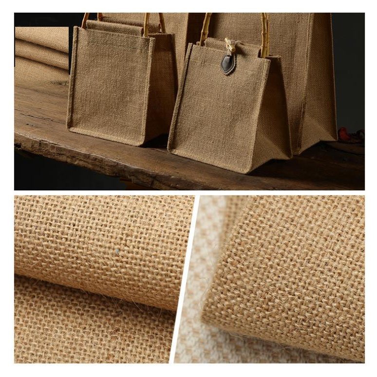 2212155 - Natural Jute Fabric, Burlap Natural Fiber Vintage 100% Linen Upholstery Fabric