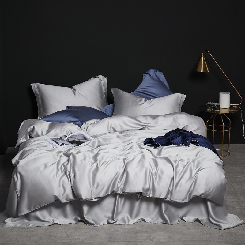 Customized Cotton Tencel Bamboo Microfiber Duvet Cover Bedsheet Tencel Fabric Bed Sheet Bedding Set