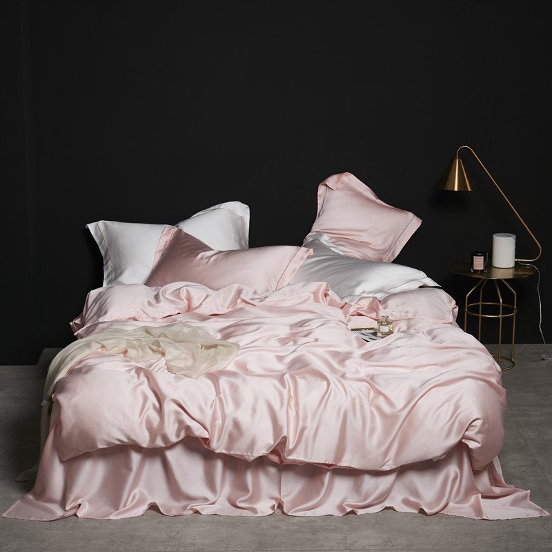 Customized Cotton Tencel Bamboo Microfiber Duvet Cover Bedsheet Tencel Fabric Bed Sheet Bedding Set