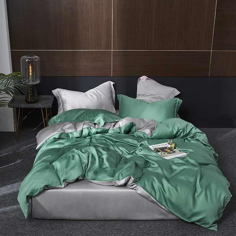 Customized Cotton Tencel Bamboo Microfiber Duvet Cover Bedsheet Tencel Fabric Bed Sheet Bedding Set