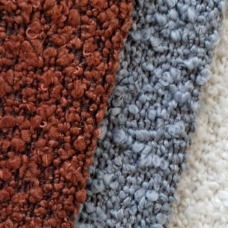 New Fashion Polyester Style Boucle Chair Cover Fabric Sherpa Boucle Teddy Fabric For Home Decor