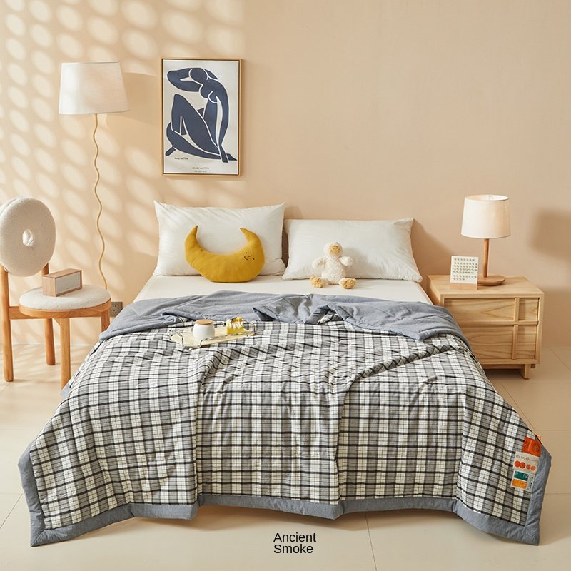New Style Wax Cotton Soybean Fiber Air Conditioning Embroidery Solid Bamboo Quilt