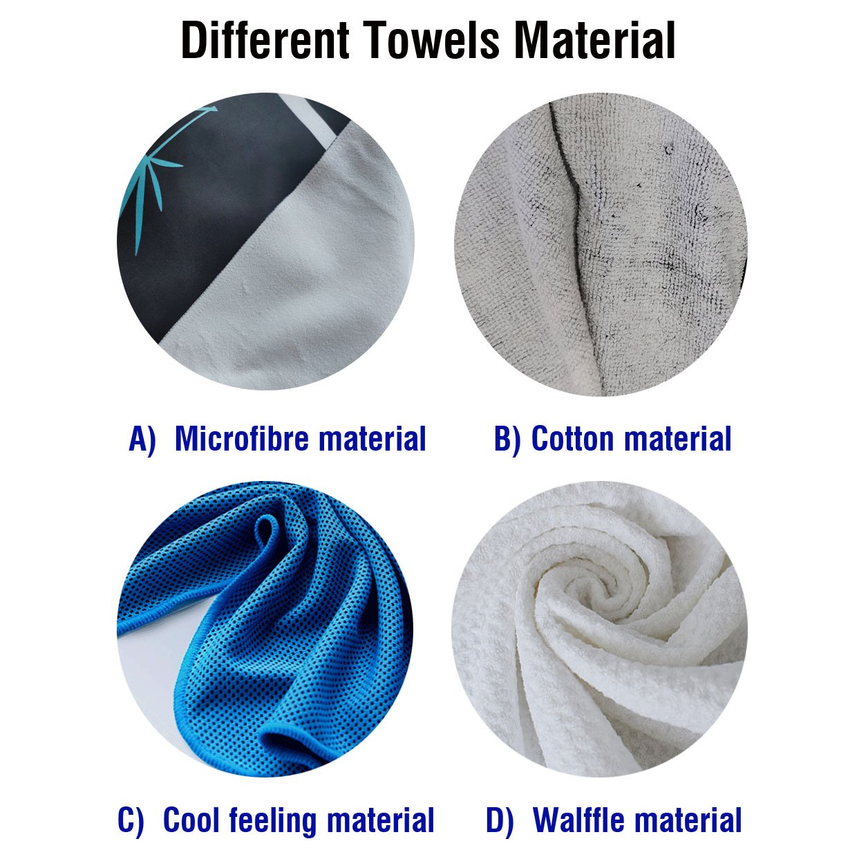 No MOQ High Water Absorbent Soft Sublimation Sports Towels Cotton Microfibre Sand Free Logo Print Advertising Custom Beach Towel