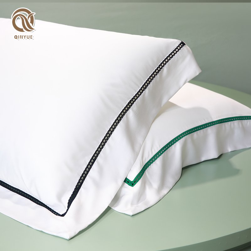 OEKO- Tex Standard 100 Side Open Envelope solid color printed design 100% Bamboo pillow sham cover pillowcase