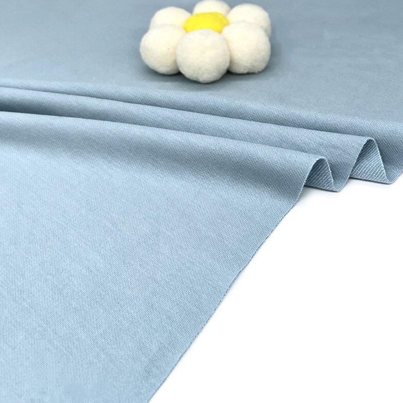 Wholesale factory 92%bamboo 8%spandex 260gsm knit french terry fabric for child hoodie