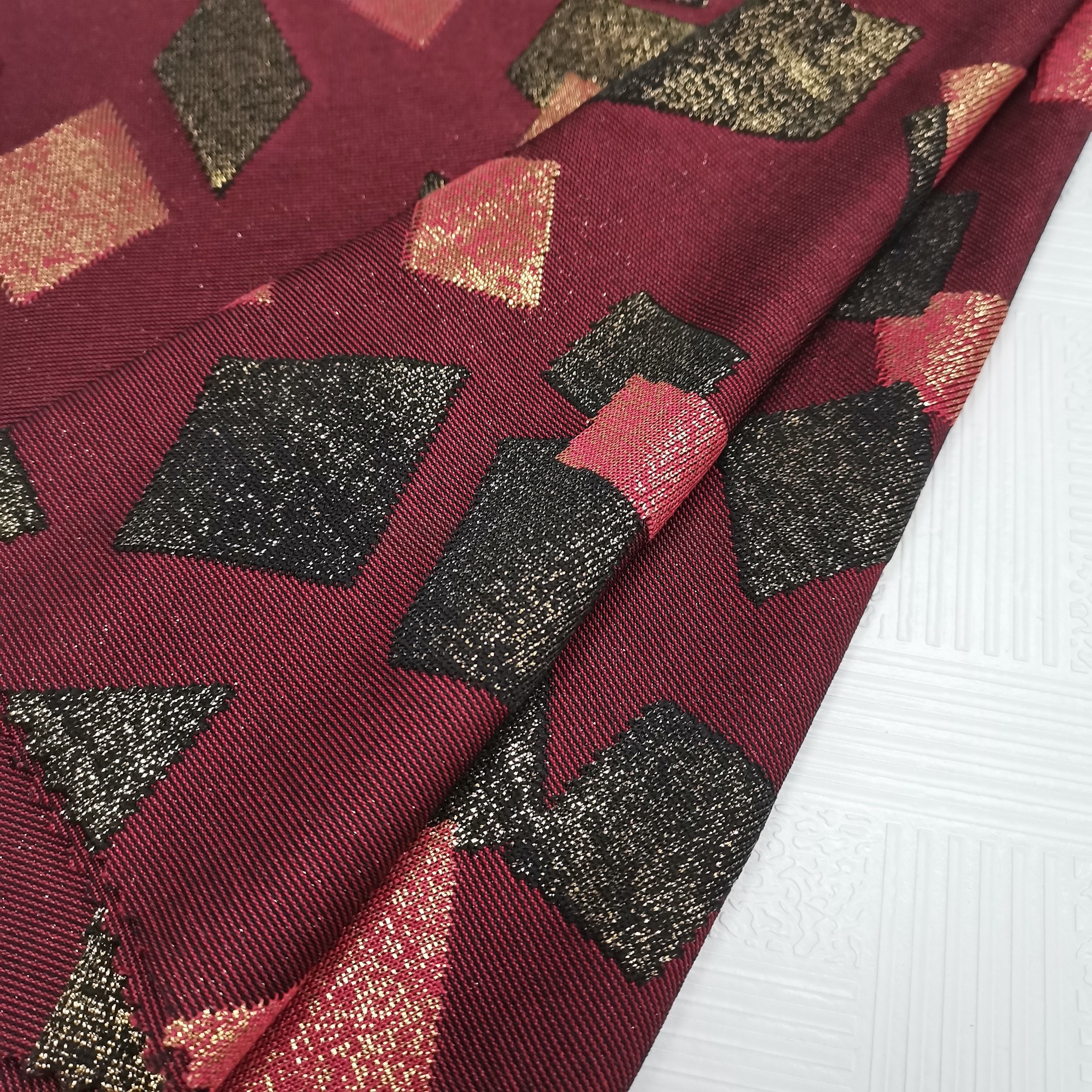 custom brocade jacquard fabric bronzing printing stamping foil loop transfer pattern gorgeous fabric for ladies spring dresses