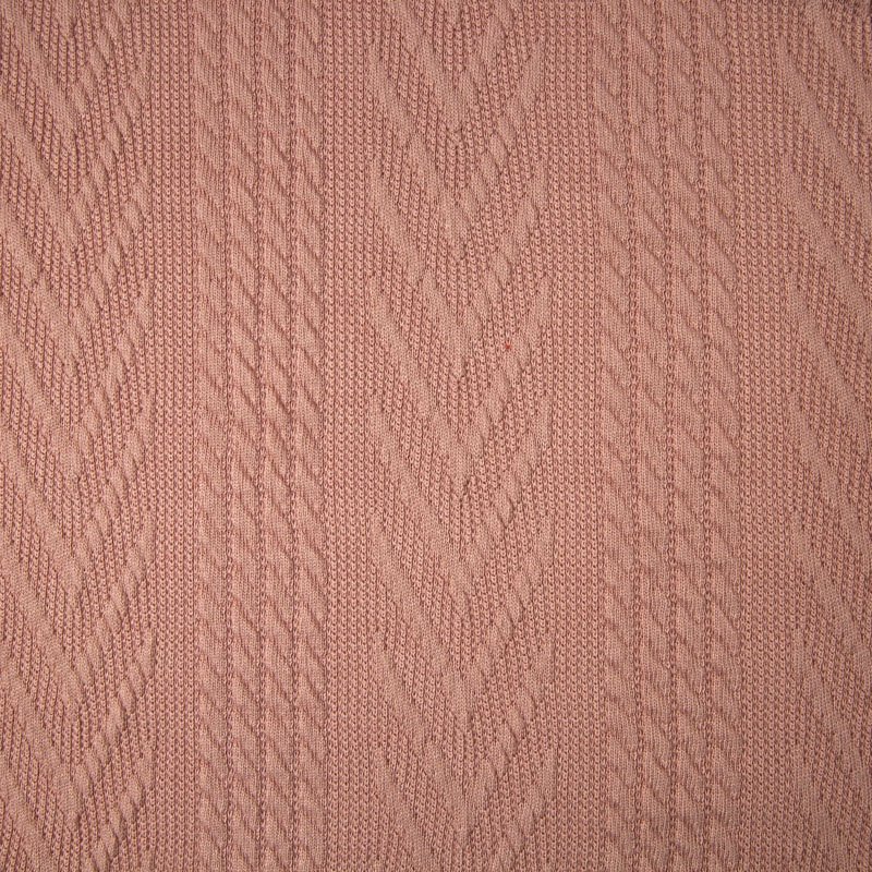 Tweed Twist coarse needle jacquard fabric 240GSM polyester spandex knitted fabric for dress