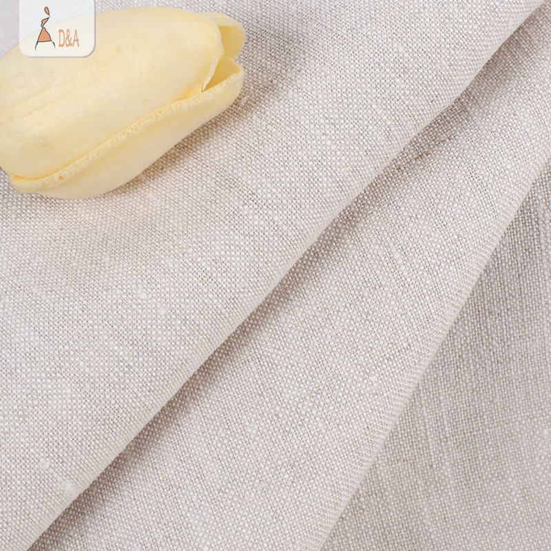 Wholesale textile stone washed 100% linen fabric for T-shirt