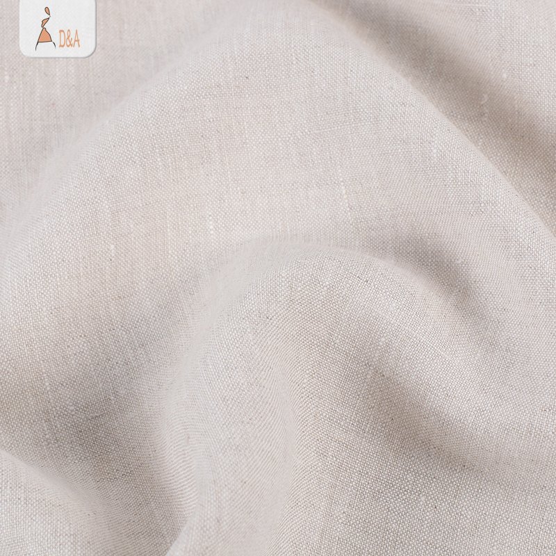 Wholesale textile stone washed 100% linen fabric for T-shirt