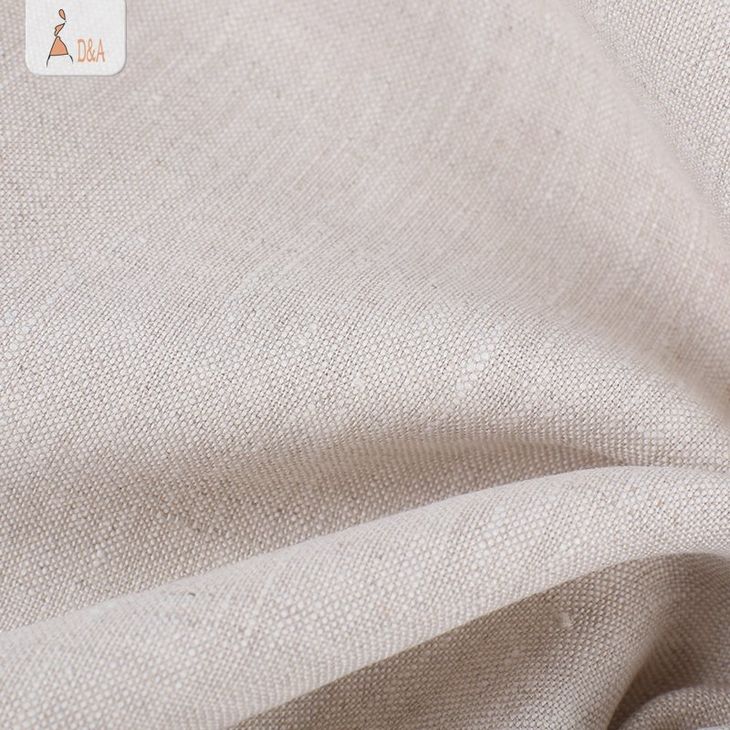 Wholesale textile stone washed 100% linen fabric for T-shirt