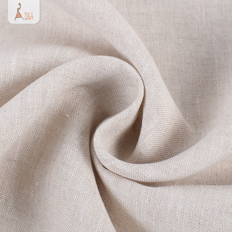 Wholesale textile stone washed 100% linen fabric for T-shirt