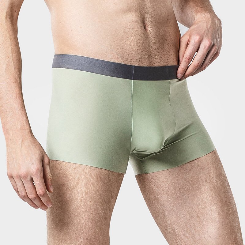 Wholesale Bamboo Fiber Antimicrobial Test Comfortable Breathable U-pouch Bag Mens Underwear Boxers Solid Underpants