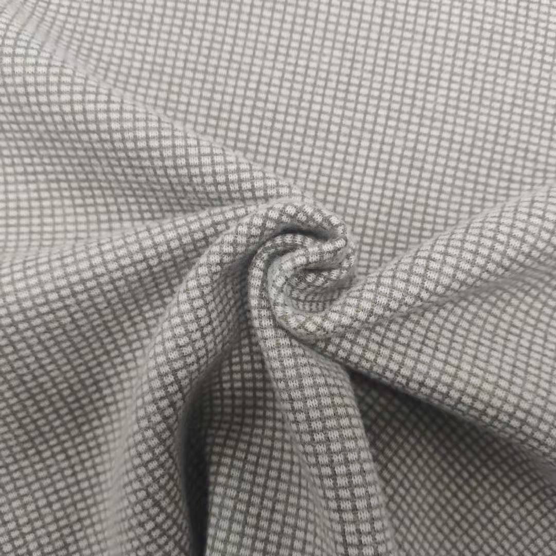 Custom 100% polyester twill tweed fabric for overcoat coat suit jacket garment