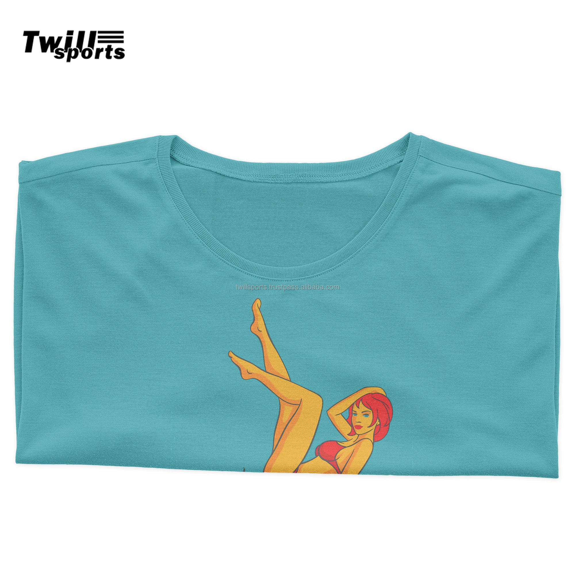 Wholesale In Stock Different Colors 100% Cotton Women Designer T-shirts Custom 200Gsm Female Crop Tops For Women