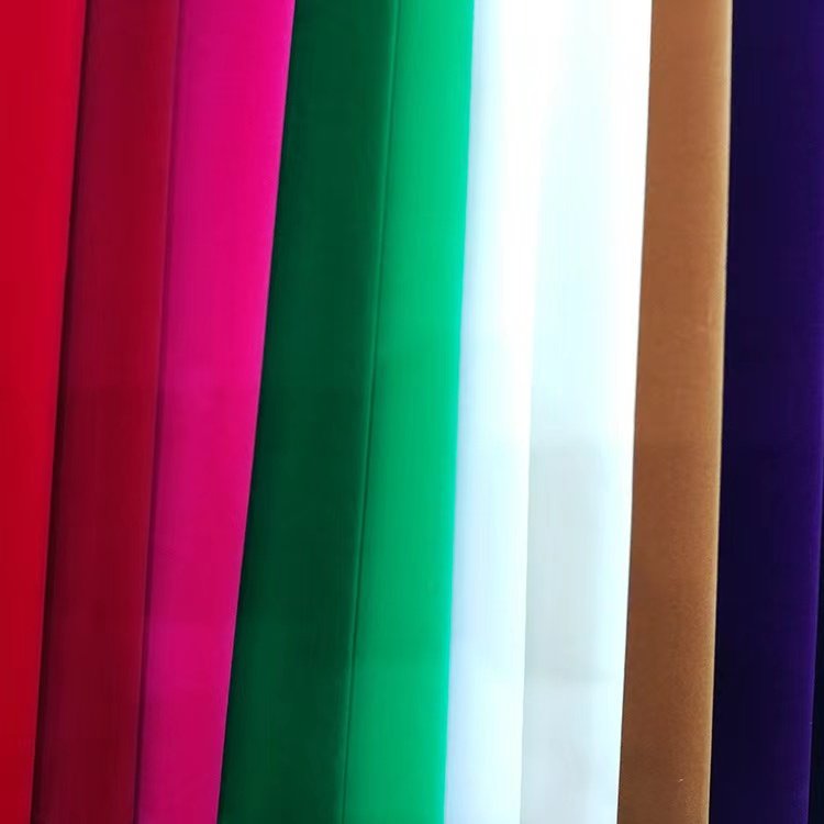 china manufacturer 100% polyester flocked velvet fabric for bag
