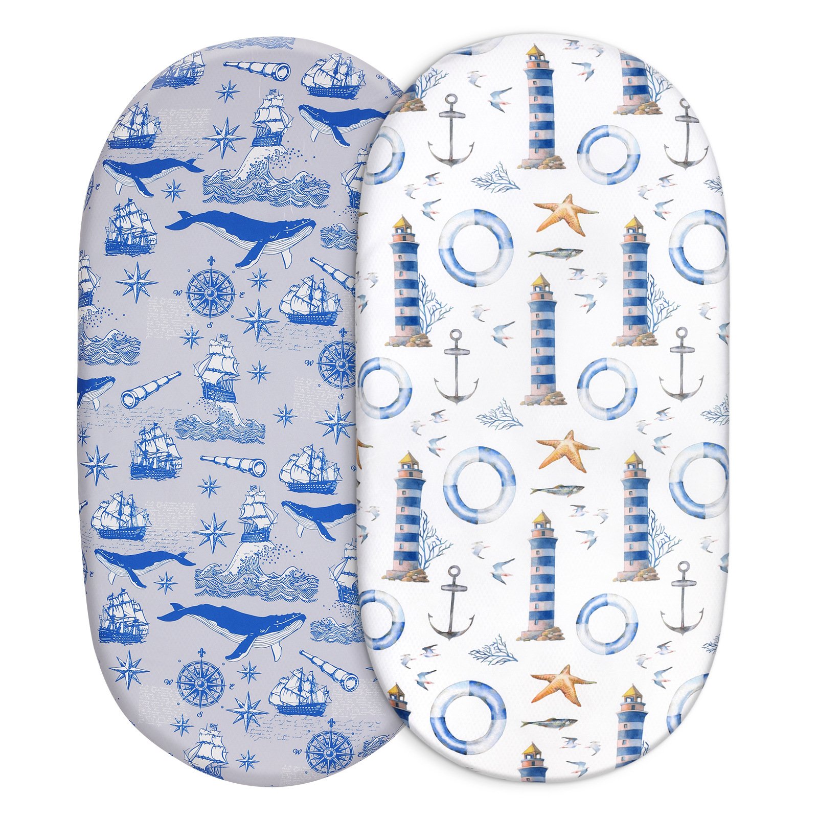 2pcs Classic Style Woven Cartoon Floral Soft Polyester/Cotton Bassinet Sheet Set Comforter Cover Portable Baby/ Newborn Bedding