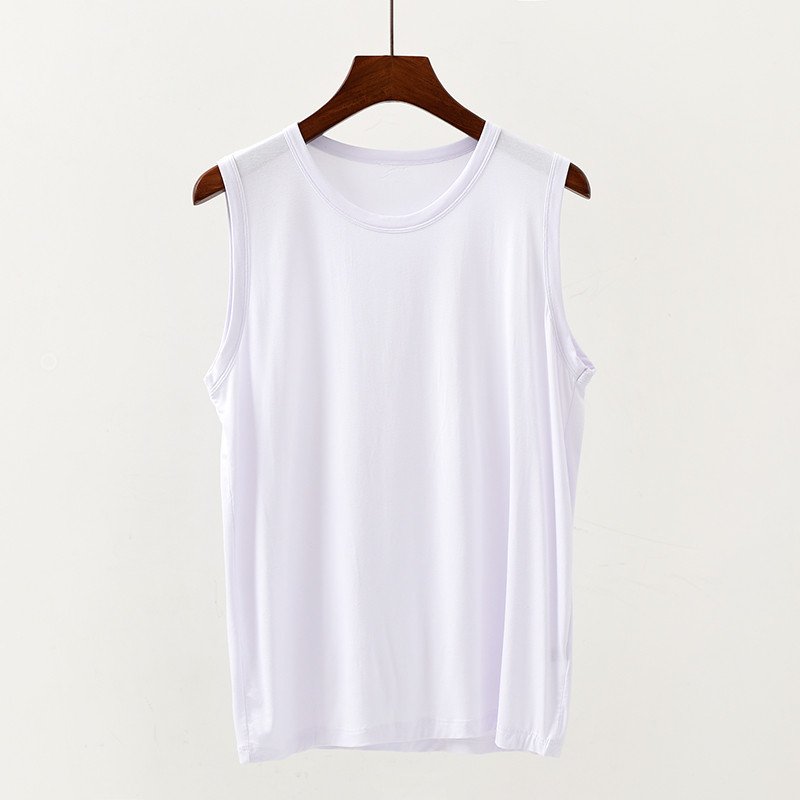 organic cotton t-shirt tank top men gym wear bamboo fabric sleeveless tank top mens breathable sleeveless knitted vest