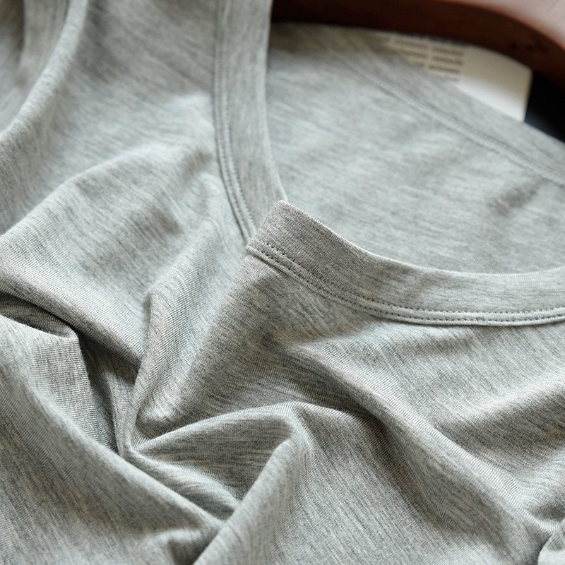 organic cotton t-shirt tank top men gym wear bamboo fabric sleeveless tank top mens breathable sleeveless knitted vest