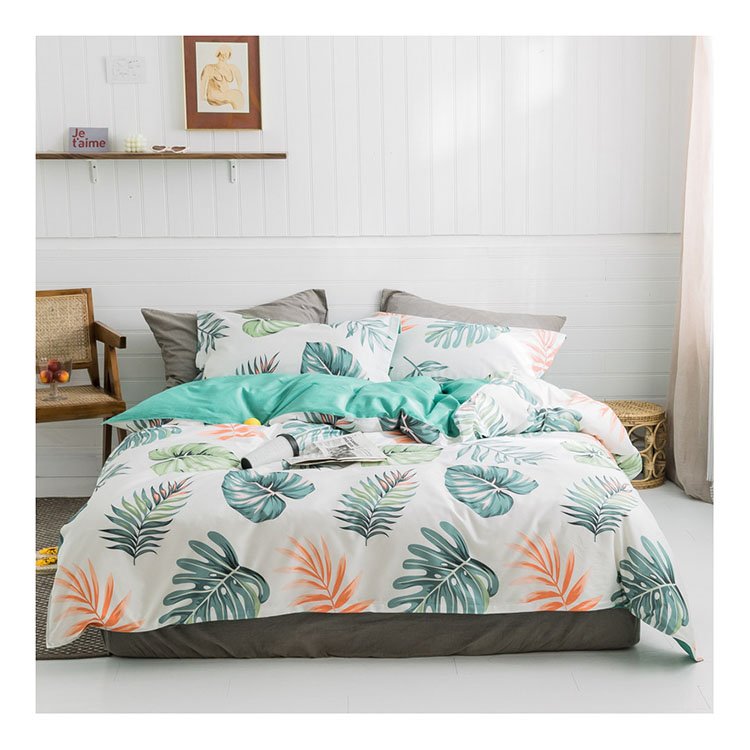 china manufacturer cheap designs fitted embroidery 100% cotton single print bed sheet fabric