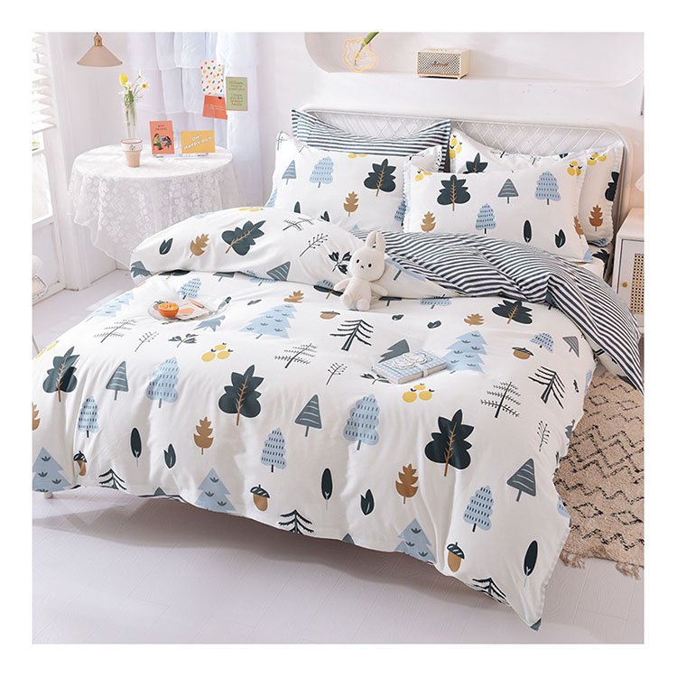 china manufacturer cheap designs fitted embroidery 100% cotton single print bed sheet fabric
