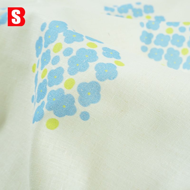 Newest 55% Linen 45% Cotton Printed Dress for Women for Shirt Curtain Bedding Garment Use Factory Price