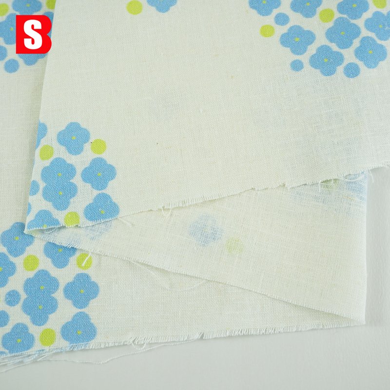 Newest 55% Linen 45% Cotton Printed Dress for Women for Shirt Curtain Bedding Garment Use Factory Price