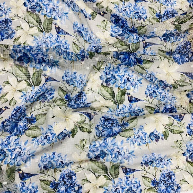 wholesale pure color polaka dot ball jacquard chiffon stock for dress