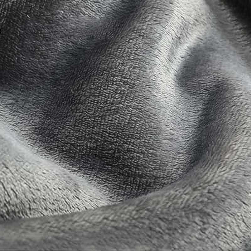 Customized High Quality Flannel Velvet Soft Hand-feel Cute Warm Fiber Gray Long Pajamas Robe Sleepwear Sleep Romper