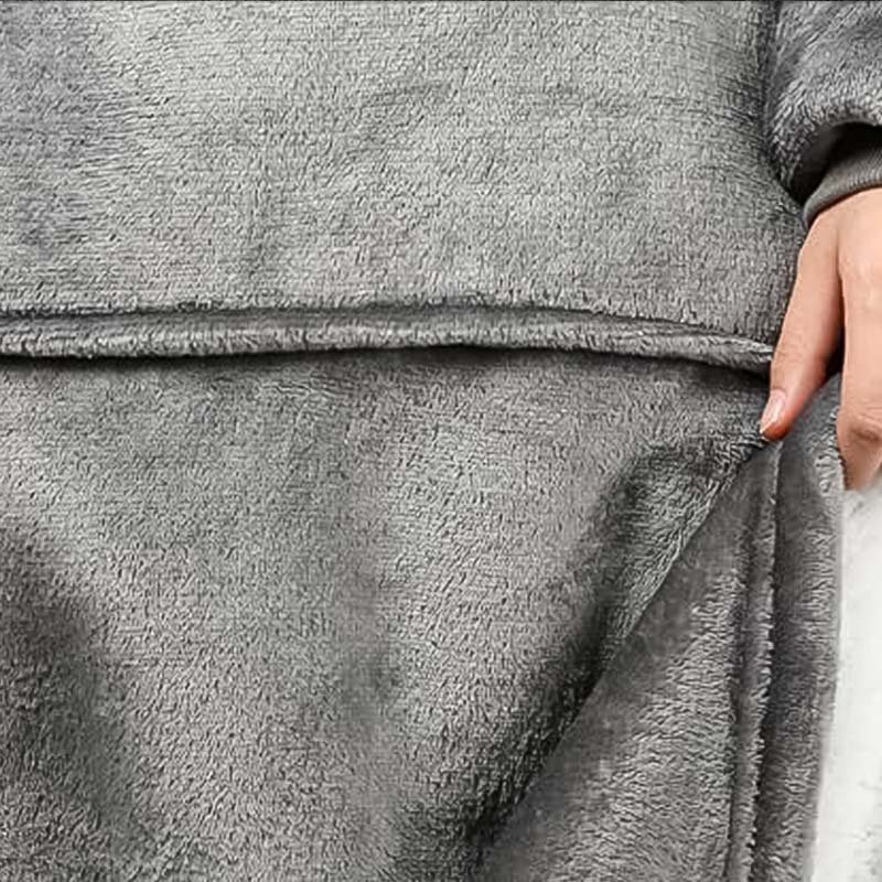 Customized High Quality Flannel Velvet Soft Hand-feel Cute Warm Fiber Gray Long Pajamas Robe Sleepwear Sleep Romper