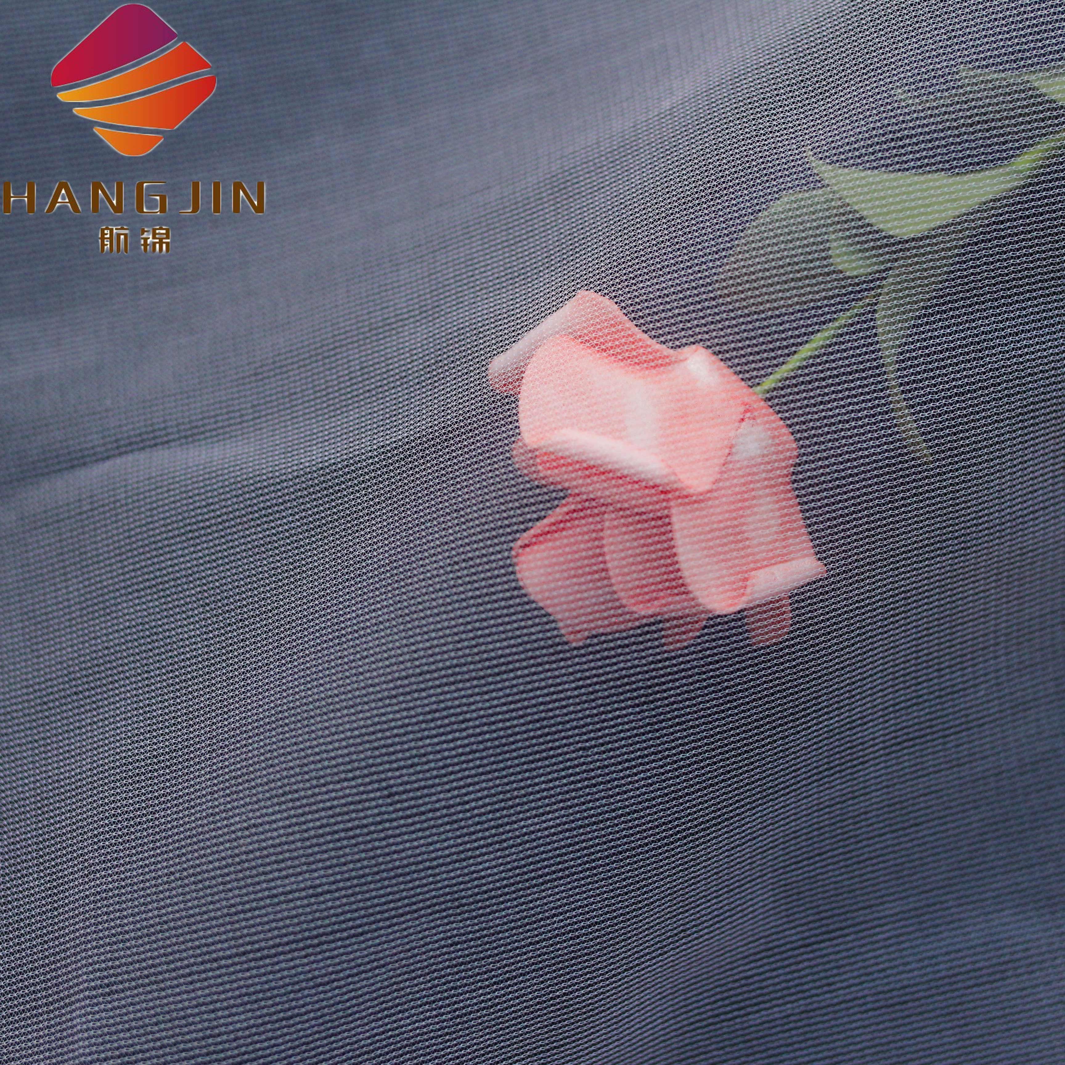 wholesale 100% polyester tricot hard tulle net fabric for wedding dress