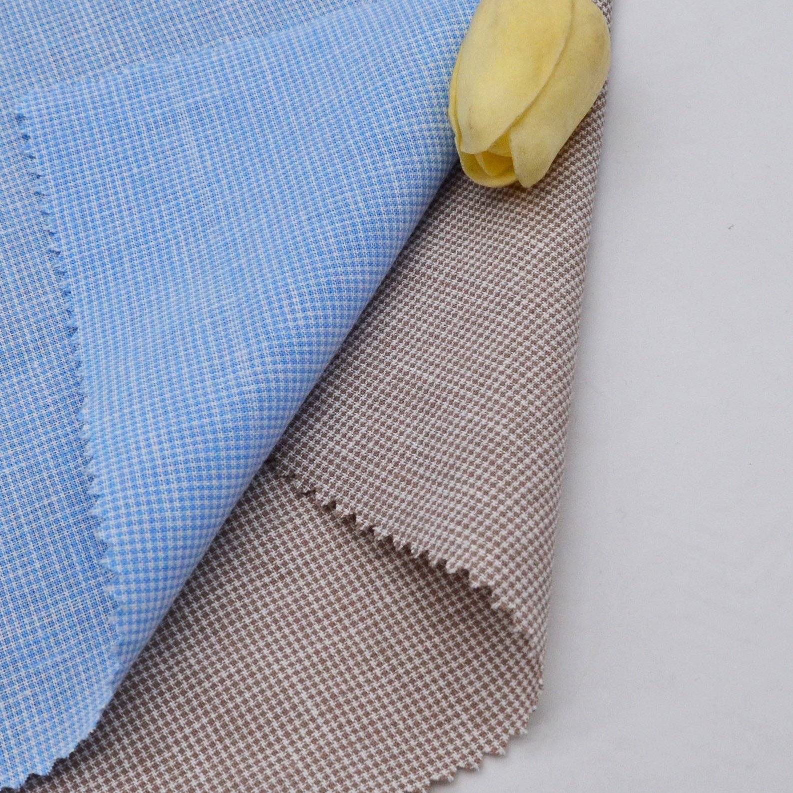 55% linen 45% cotton yarn dyed check fabrics imported from china mill