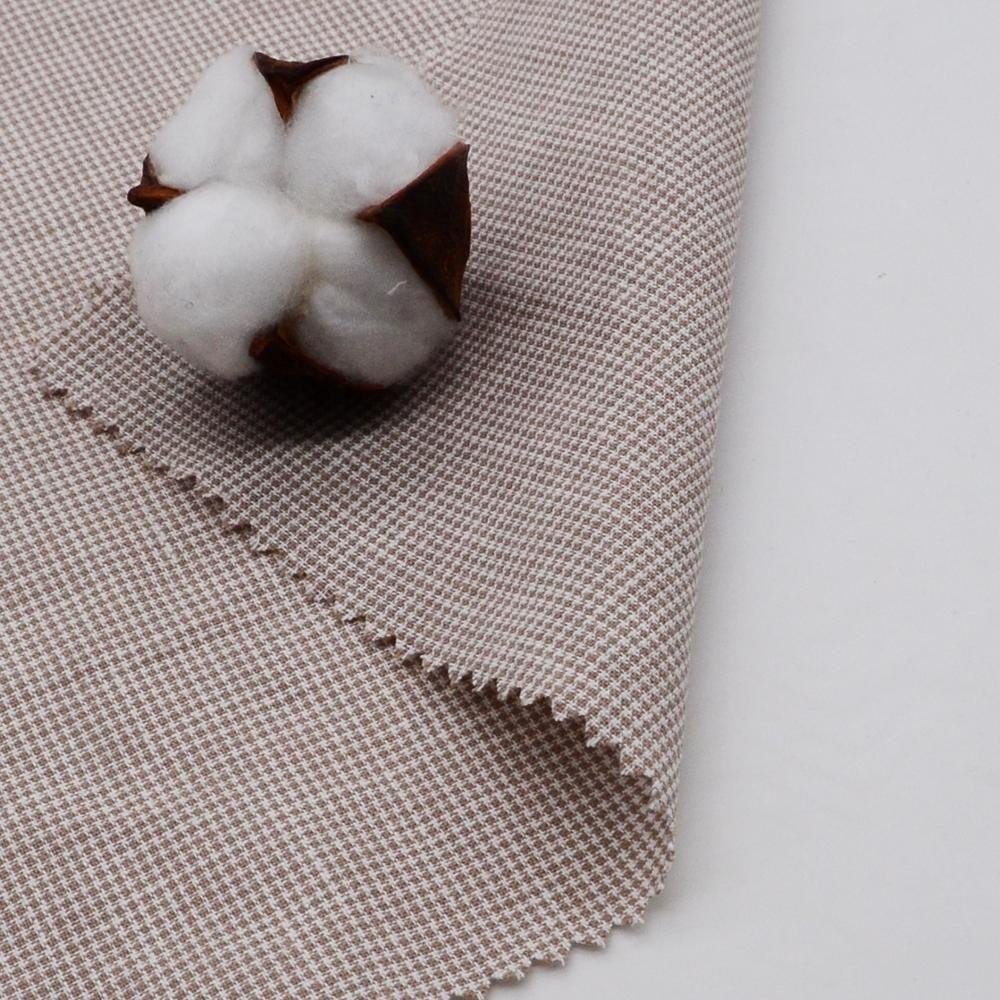 55% linen 45% cotton yarn dyed check fabrics imported from china mill