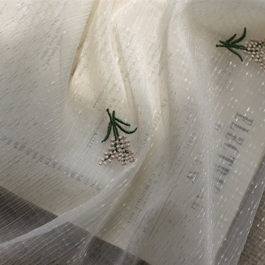 HIgh fashion manufacturer cloth material fabric for dresses chiffon jacquard embroidery fabric embroideREd for dress clothing