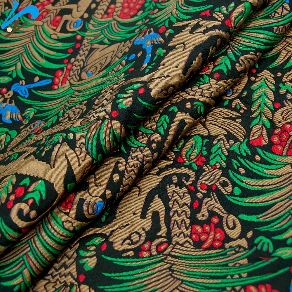 Top Quality 100 Polyester Fabric Jacquard Dress Material Fabric Beautiful Fabric For Dresses For Sale Textiles