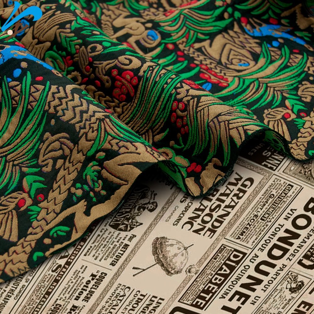 Top Quality 100 Polyester Fabric Jacquard Dress Material Fabric Beautiful Fabric For Dresses For Sale Textiles