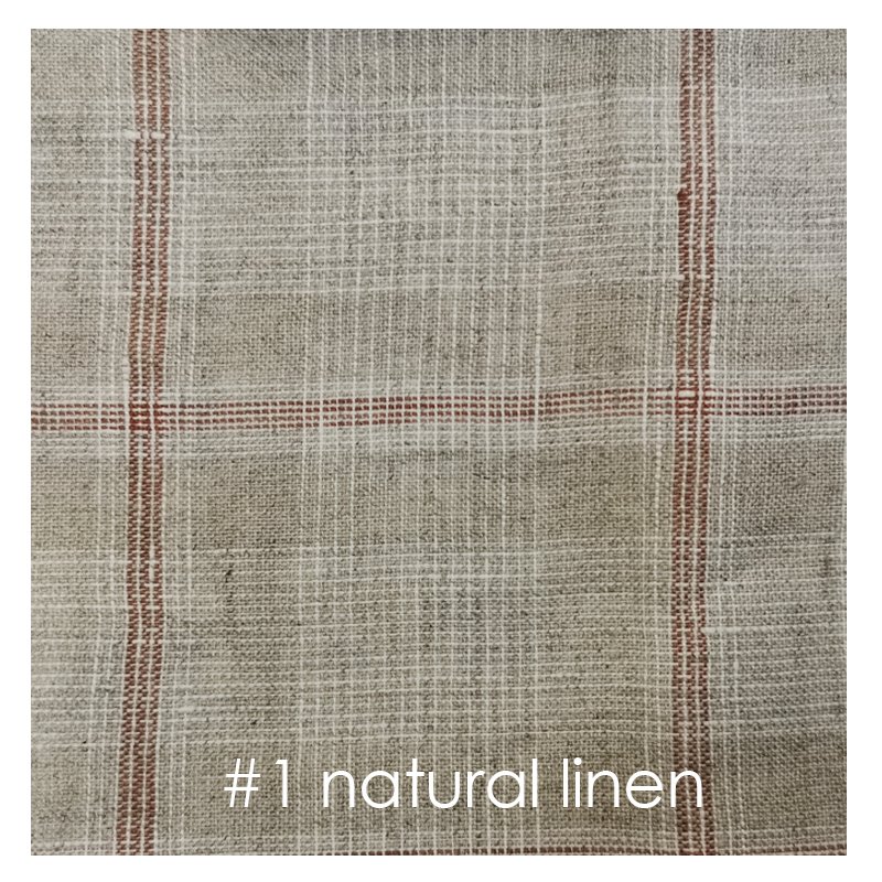 Min orders 100% yarn dyed linen fabric narrow stripes check cloth for women dress 2021 new lady fashion linen shirt