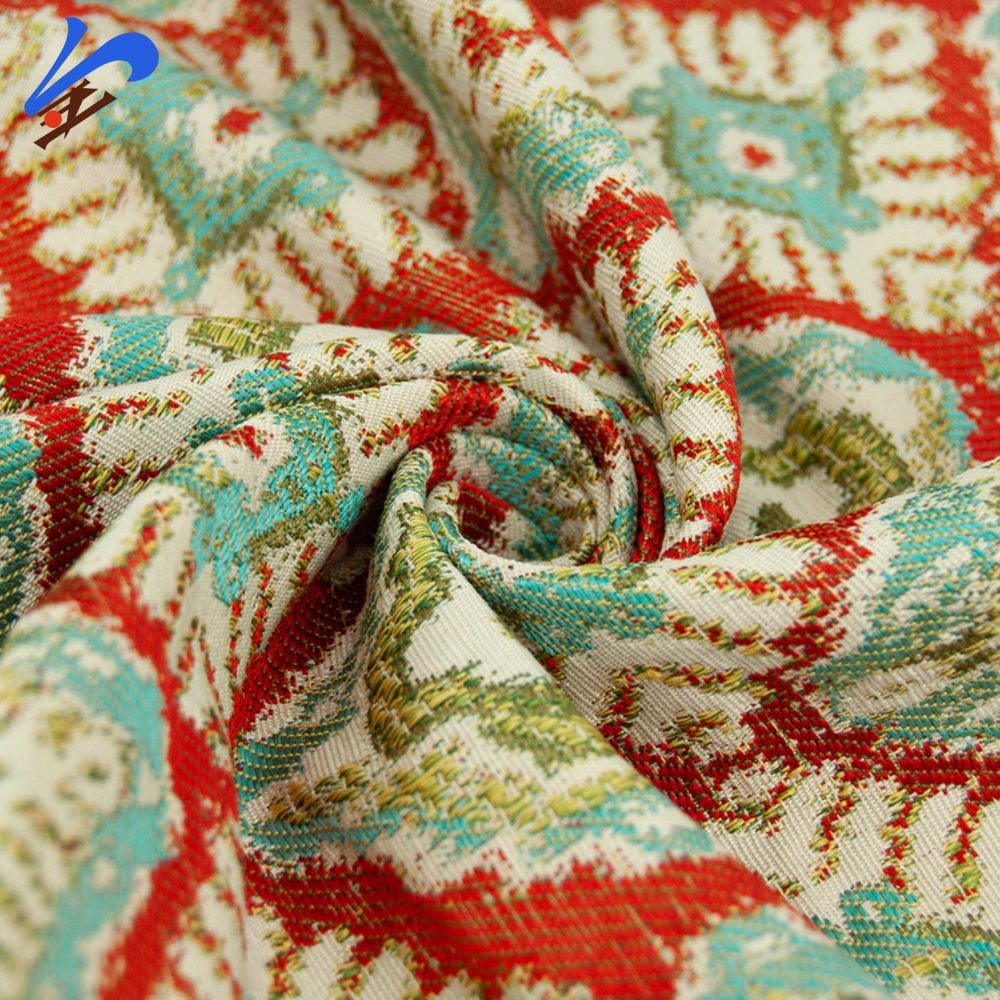 Jindian Fashion Custom 100 Polyester Fabric Curtain Fabrics High Quality Embroidery Fabric For Home Decor Use Sofa