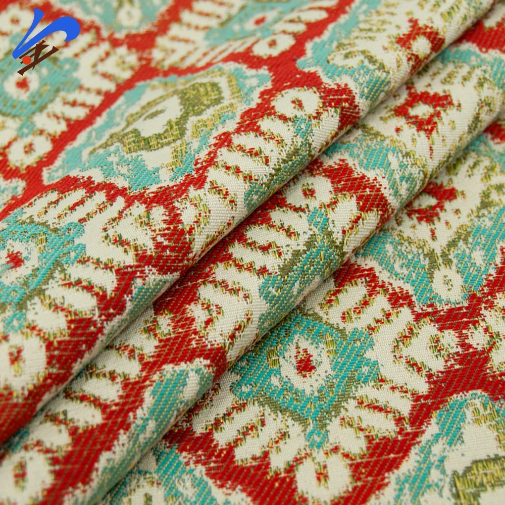 Jindian Fashion Custom 100 Polyester Fabric Curtain Fabrics High Quality Embroidery Fabric For Home Decor Use Sofa