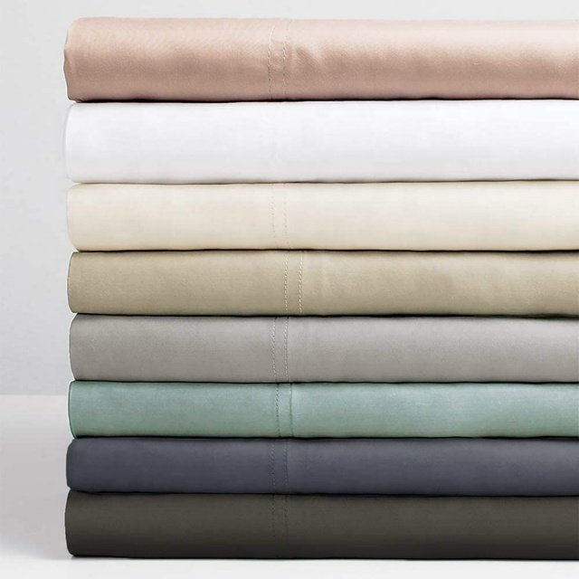 Organic 6040s 300T Solid Color Cooling Bamboo Fabric For Home Textile Woven Fabric Plain Dyed