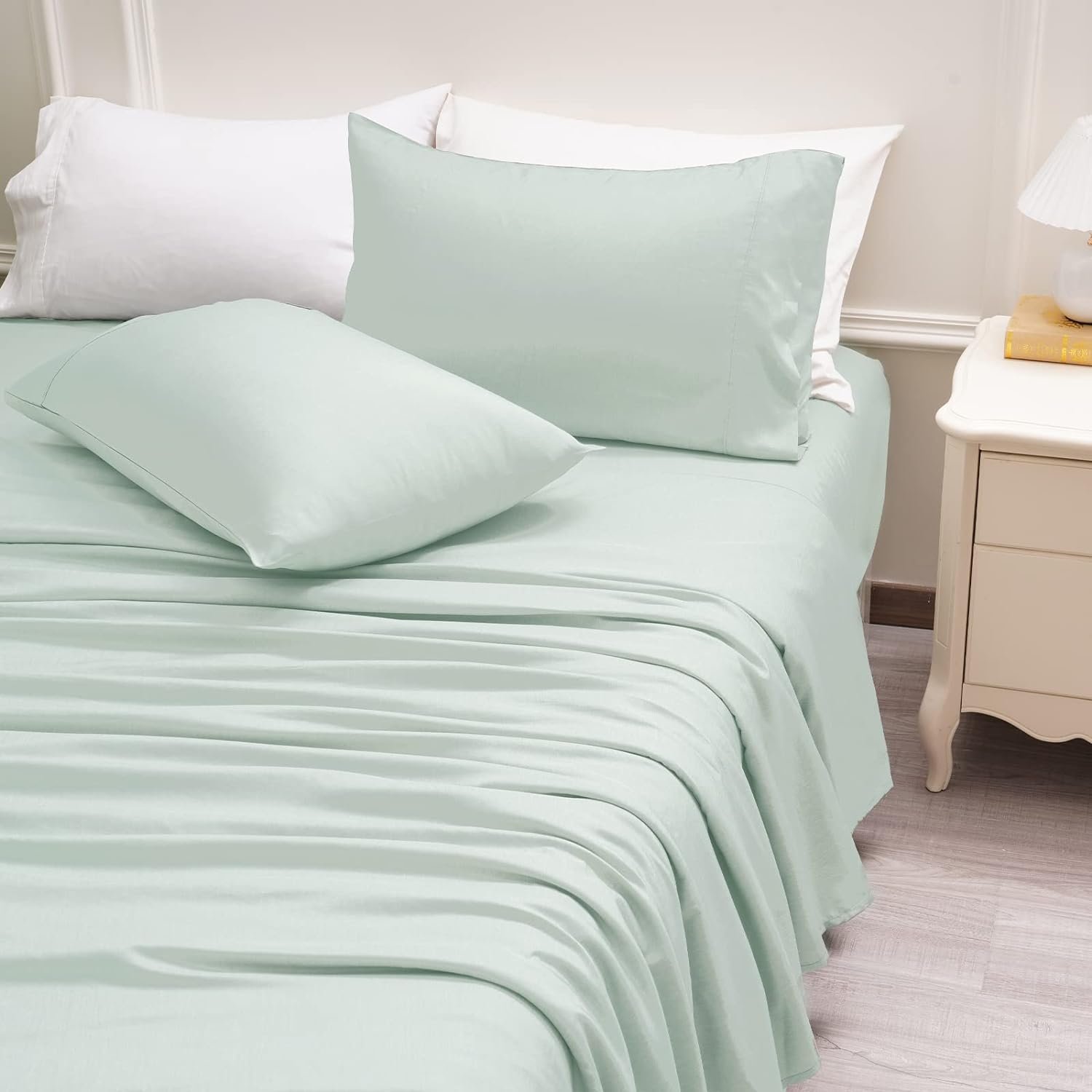 300tc luxury bamboo fitted sheet set 100% organic bamboo sheets bedding set crib sheet