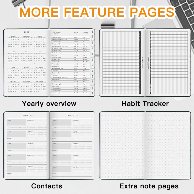Customized Promotion Fabric Flax Linen Custom Logo Diary Journal Planner Weekly Daily Cheap a5 notebook with Pen Holder