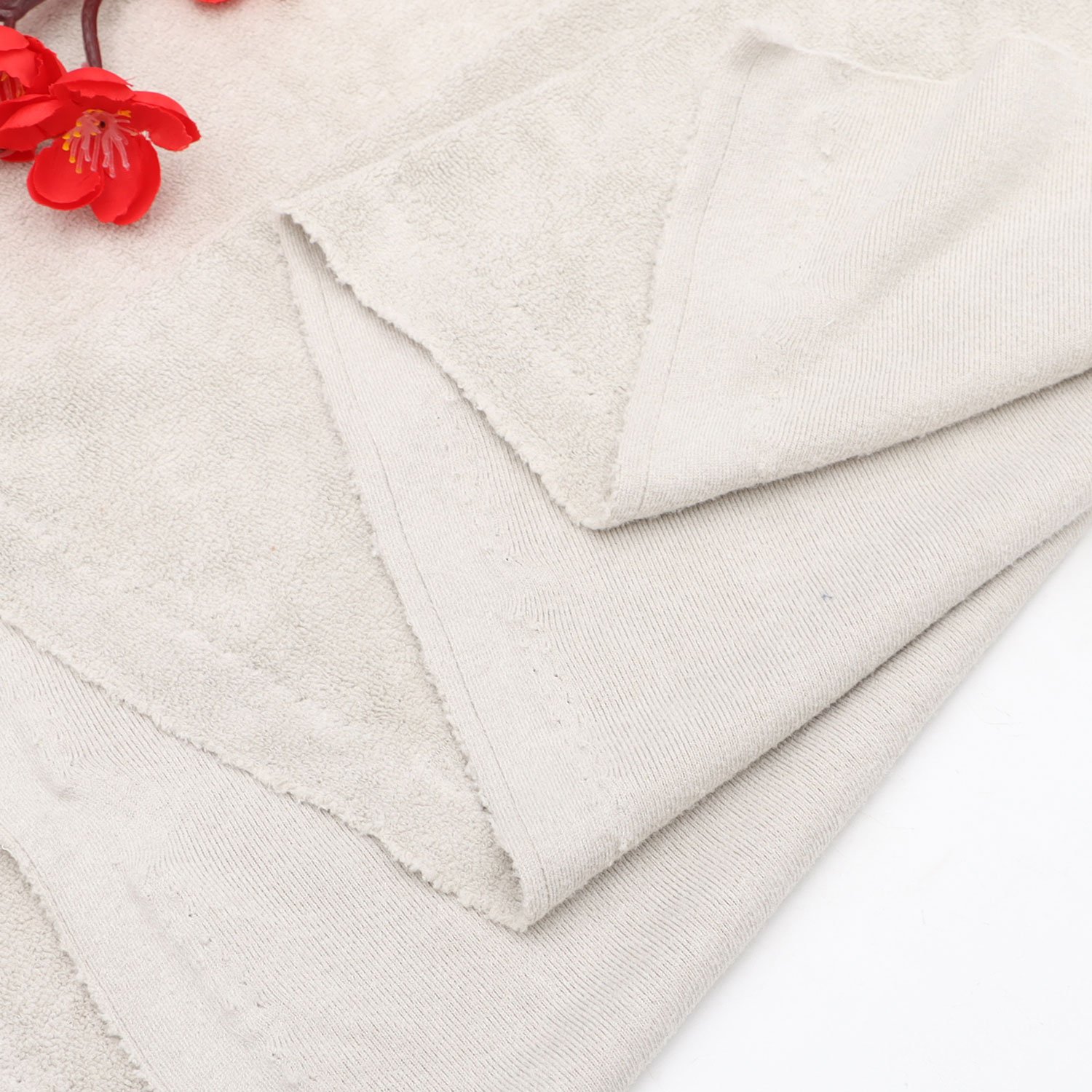 Textile Fabric Supplier Anti Static Loop Soft Sewable And Washable Loop 100% Polyester Fabric For Clothes