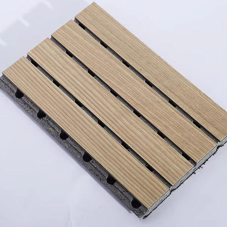 Decorative Flame Retardant Theater Wooden Fiber Wall Wool Slat Acoustic Panels Soundproof wall for industrial use